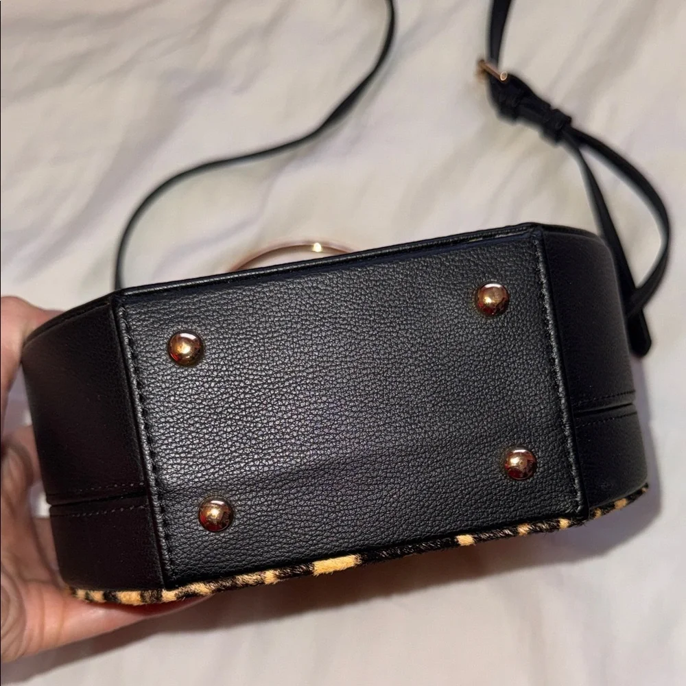 Dune London Leopard Print Crossbody Bag - Picture 3 of 5